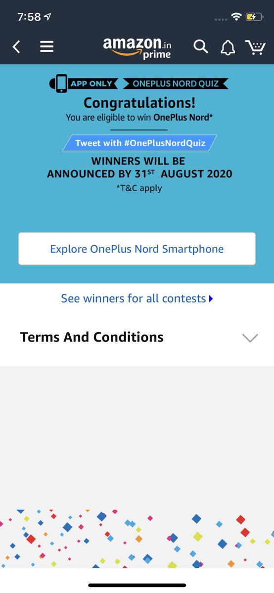 Successfully completed the quiz with all right answers.
One of my favourite beast will launched. Hope to win this time!! #OnePlusNordQuiz <a href="/OnePlus_IN/">OnePlus India</a> <a href="/OneplusNord_IN/">Demon 👿</a> <a href="/amazonIN/">Amazon India</a>