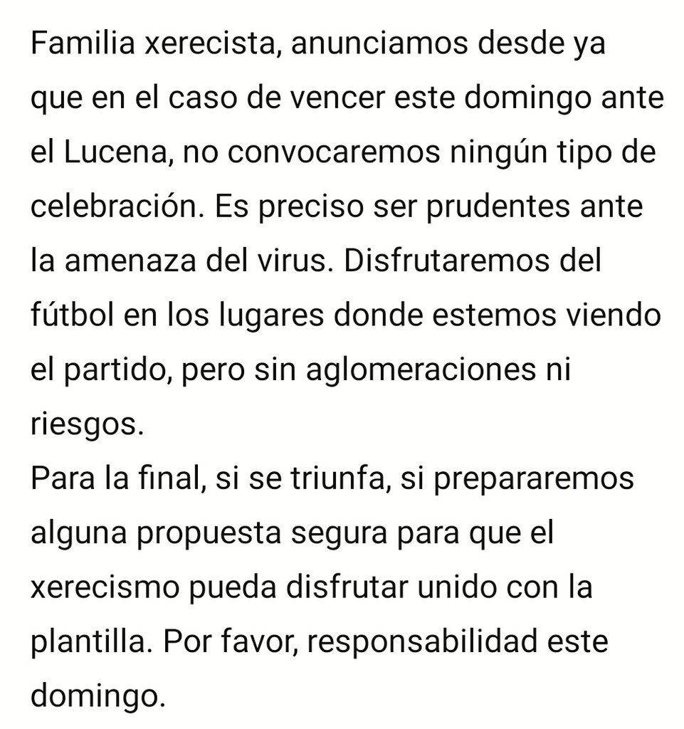 KolectivoSur91's tweet photo. GRACIAS XERECISMO
Sobre 400 personas nos hemos dado cita en la despedida al equipo, formando un pasillo con una distancia de seguridad de 2,5m y uso obligatorio de mascarilla, ejemplo de responsabilidad y madurez en todos los asistentes
Adjuntamos comunicado importante leed 👇 https://t.co/i3Zjyq3PVe