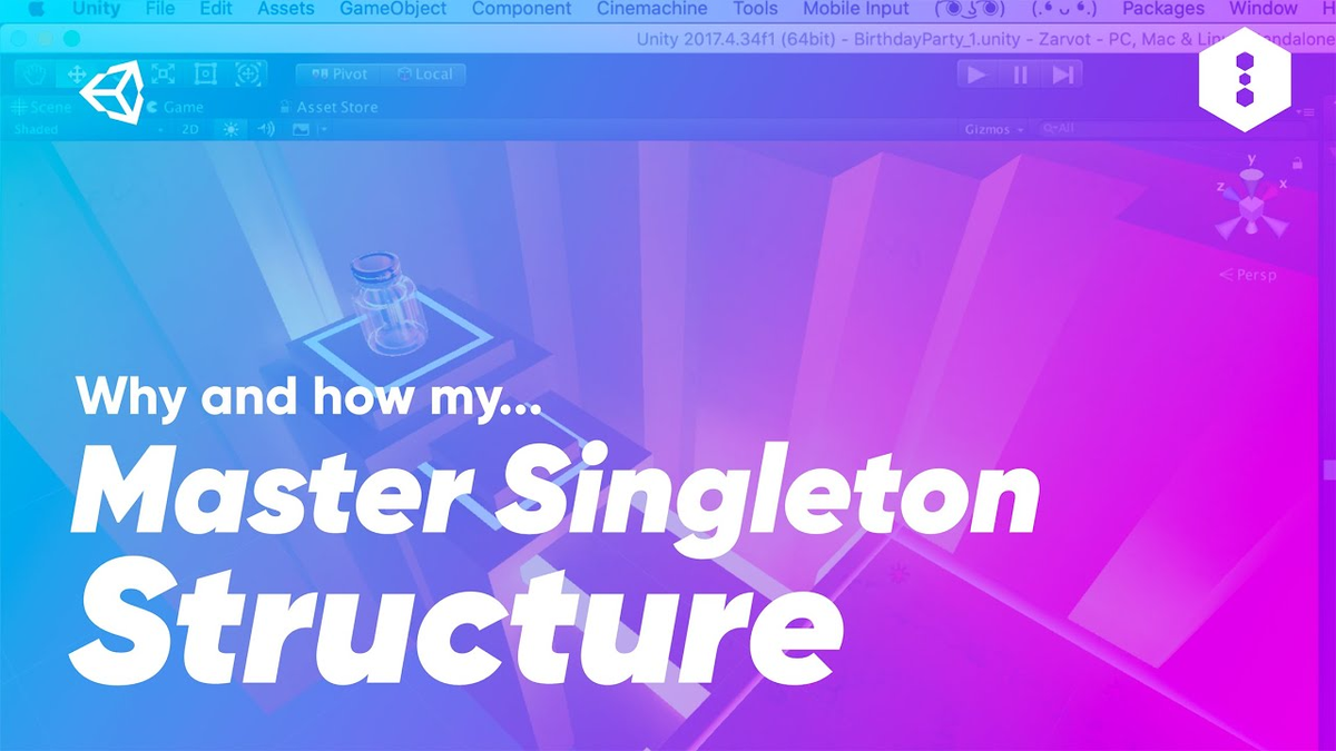 MattMirrorFish's tweet photo. Singletons are good actually (!?) 😱

https://t.co/0HOgCGbxyQ

New vid on @thousandant where @bysameng walks us through how he used the programming pattern everyone loves to hate on (but actually still use in their games) to ship  @zarvot on Switch 😎

#gamedev #unitytips https://t.co/qIpqx1iSFf