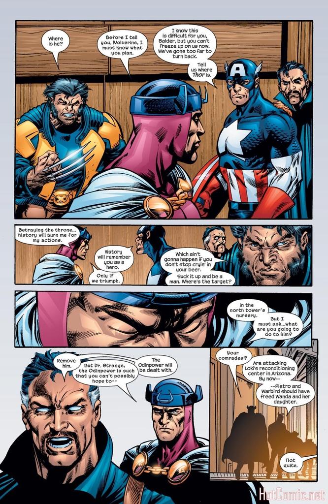 With some help from the council of gods, Dr strange removes the odinforce from king thor