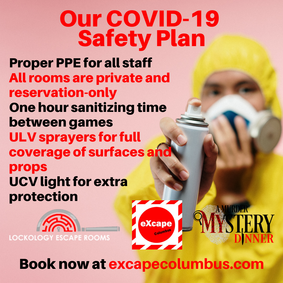 eXcapeColumbus's tweet photo. Make your reservation now for a super fun and super safe weekend adventure! Book now at https://t.co/YoBM0sXipk 😁 https://t.co/bDwK7LONyD