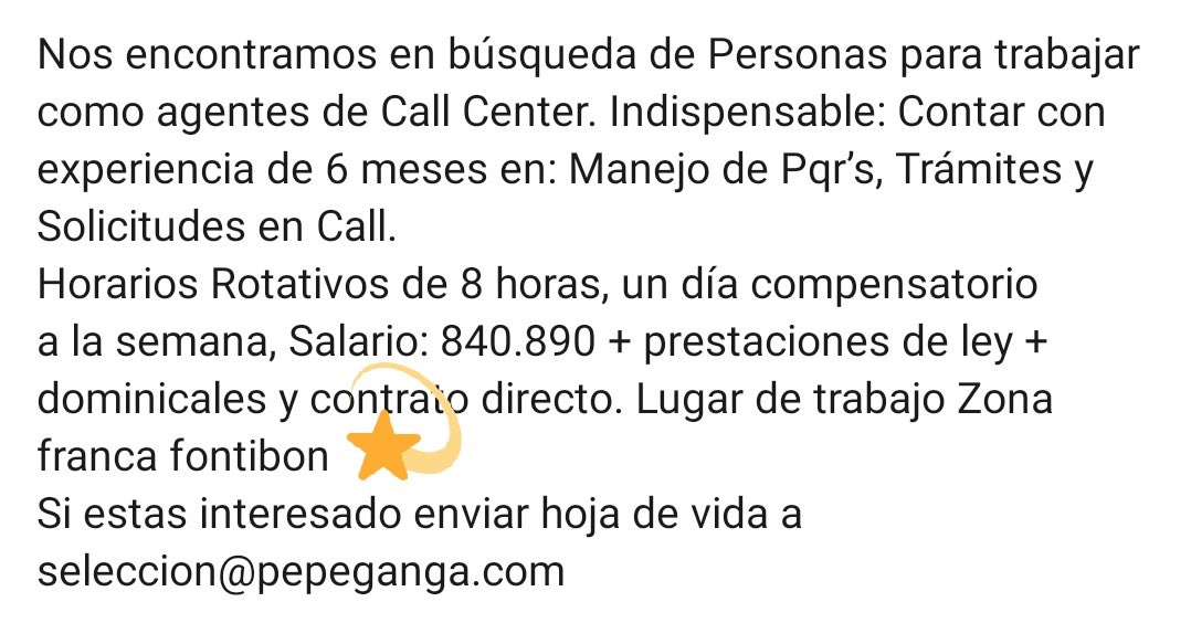 jobtips_'s tweet photo. #Agentesdecallcenter #zonafrancafontibon https://t.co/cHgORJPEiC