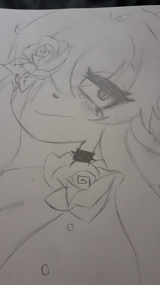 //

So,

I tried drawing my oc.

What do you guys think? It's progress.