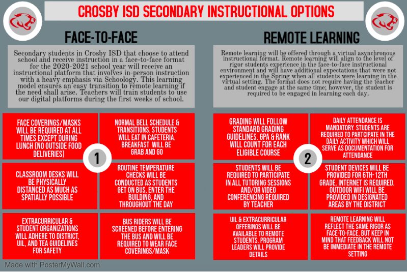 cougars_cms's tweet photo. Here is the 2020-2021 Retun to School Plan! Please make sure to check Skyward Family Access to complete the survey that was sent to you by July 21st! https://t.co/7OcCzvAC1V