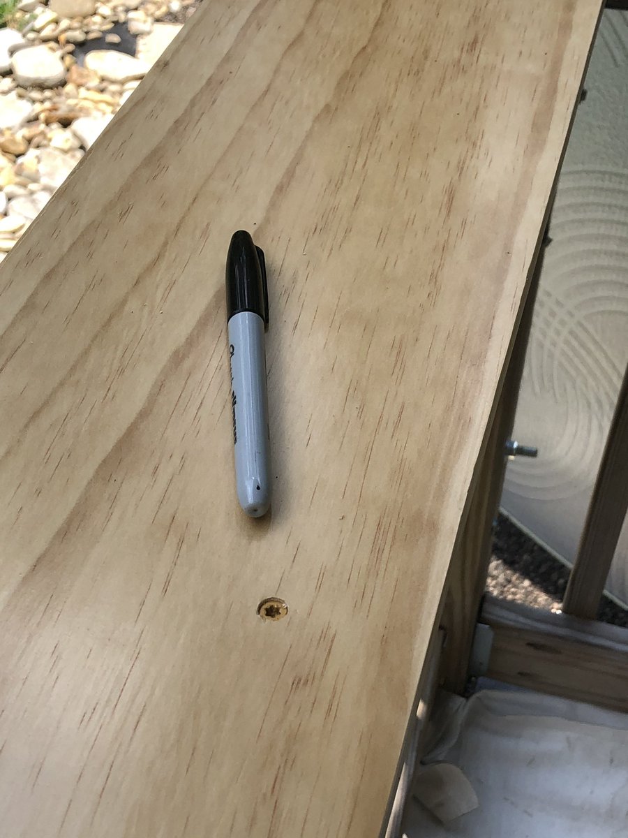 k9kayaks's tweet photo. Lost my #countersink bit somewhere 😩 using this boring bit about 1/4” deep to get the same result #MaxSmiles 💜🧩 poll and deck https://t.co/paVC6SRHLU