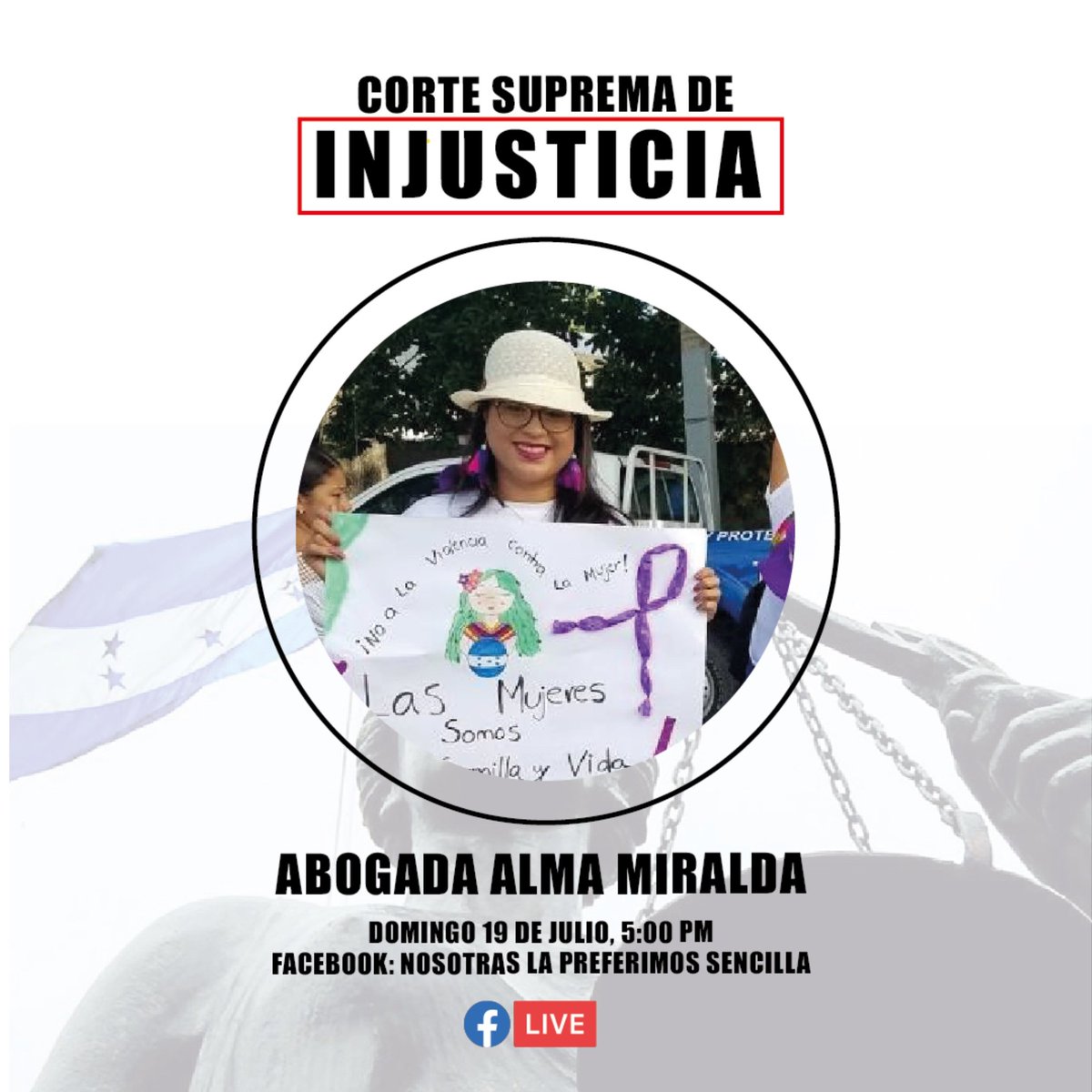 nosotrashondura's tweet photo. 🔴Mañana estaremos en Facebook Live compartiendo con la Abogada Feminista Alma Miralda, hablando de nuestro limitado acceso a la justicia como mujeres.

⬇️⬇️⬇️

https://t.co/wOdW3Ozxtd

#HondurasLoExige #AbogracionYa #Podcast #Justicia #Honduras #Spotify #Noalnuevocodigopenal https://t.co/VSdpTB3rWm
