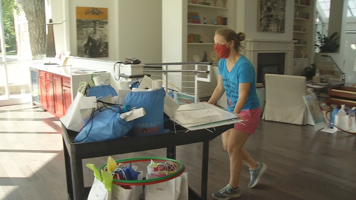 "Every year is a big undertaking. This one was a special challenge."

Saturday volunteers with <a href="/GildasClubKY/">Gilda's Club Kentuckiana</a> created and distributed camp packets to dozens of families who have children battling cancer. <a href="/WDRBNews/">WDRB News</a>  #GildasClub #BeatCancer