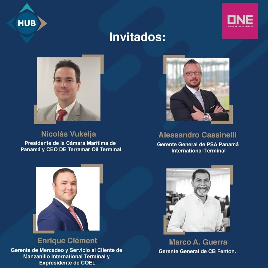 HUB_PANAMA's tweet photo. Te invitamos a participar de nuestro Webinar: "Realidad Económica de la #IndustriaMarítima de Panamá con unos invitados de lujo.
📅 22 de julio del 2020
🕜 10:30am
🌐Link de registro: https://t.co/sSLu94ITBw
@camaramaritima @PSAPanamaIntl @MITPanama #CBFenton @OceanNetworkExp https://t.co/X6Y1jfTeHz
