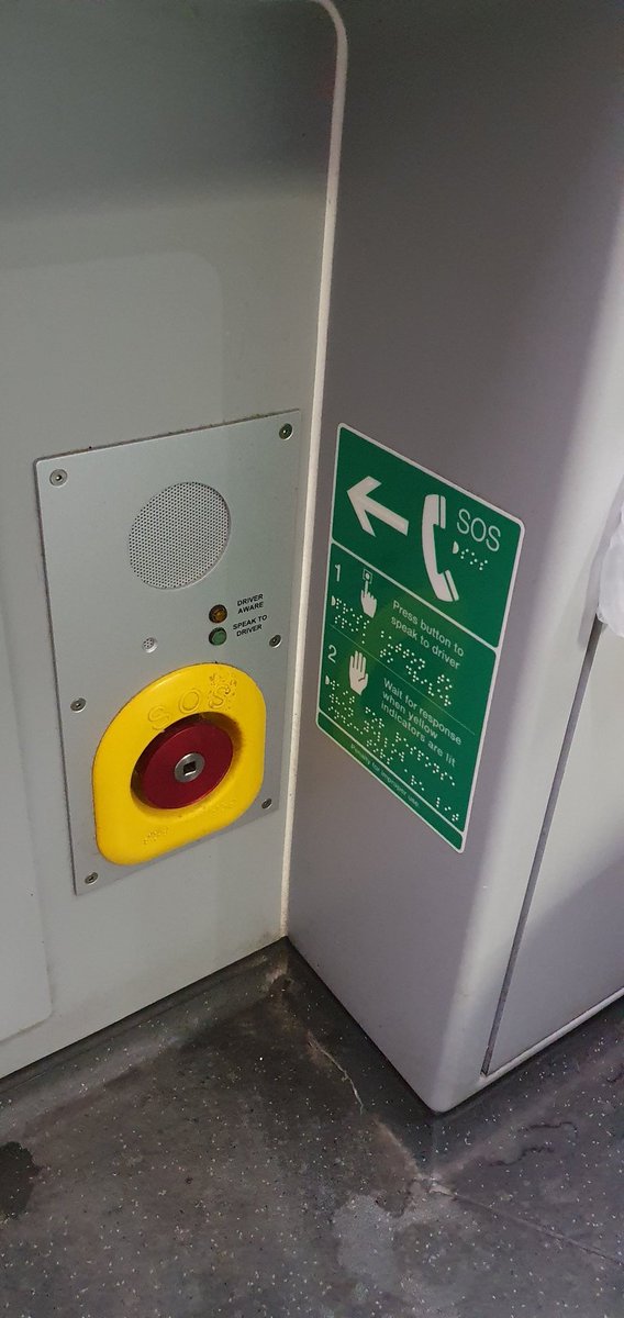 There are two passenger alarms in the accessible toilet. One on the wall and one near the floor, just in case. &ndash; bei  Horsham Railway Station (HRH)