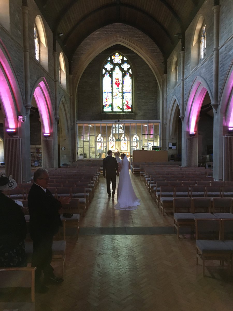 heymarkhay's tweet photo. Brilliant to hold our first service back in @SMLPoole and even better that we finally got to marry Matt &amp; @MiriamElliott https://t.co/qDS4wRBYDc