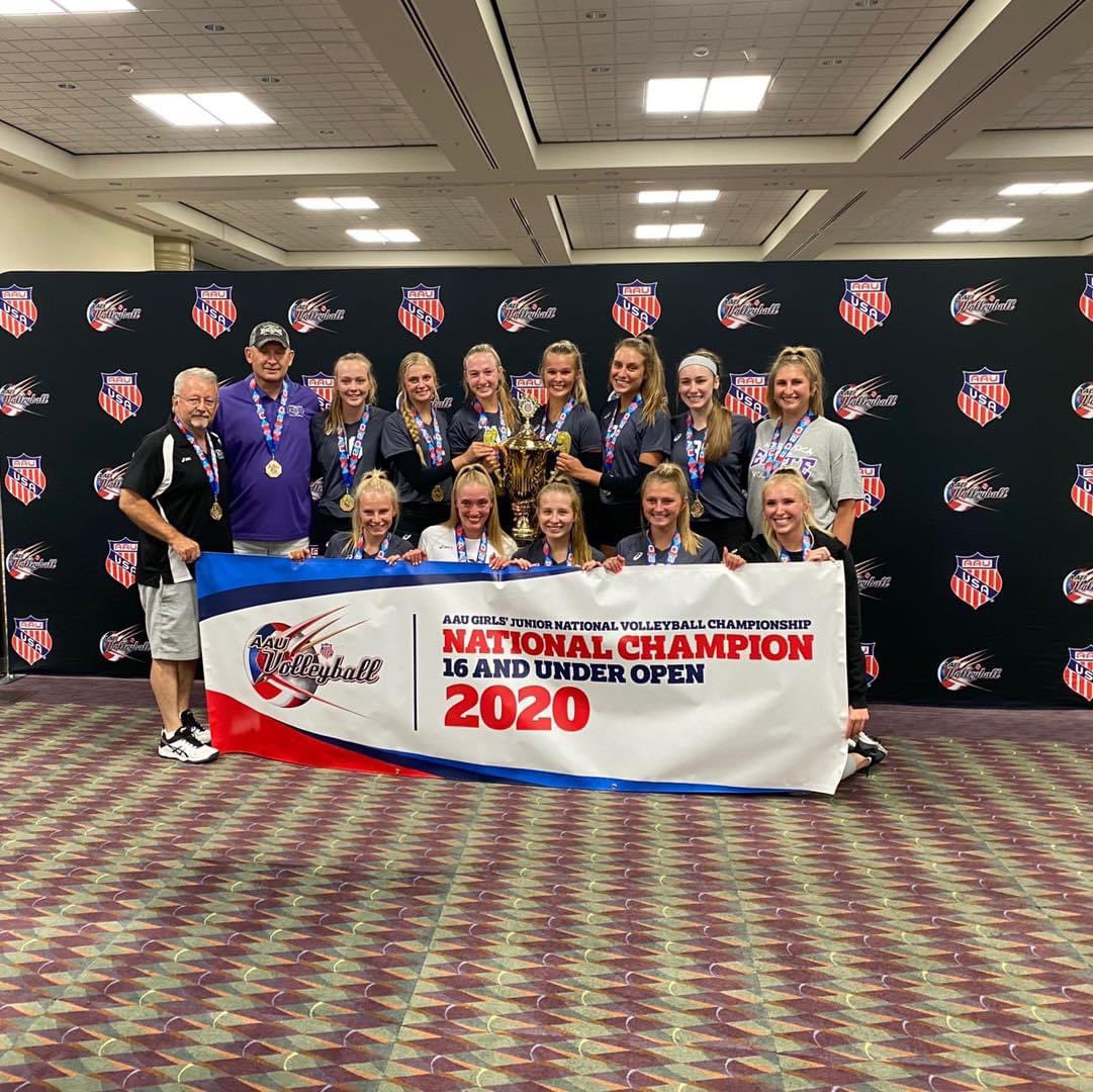 fhstigervb's tweet photo. So proud of Elise! Introducing your 2020 16 Open AAU National Champions! Congrats Nebraska Elite Kekona!  Way to go! 🏐🥇🏆 https://t.co/jFuZXdXLSP