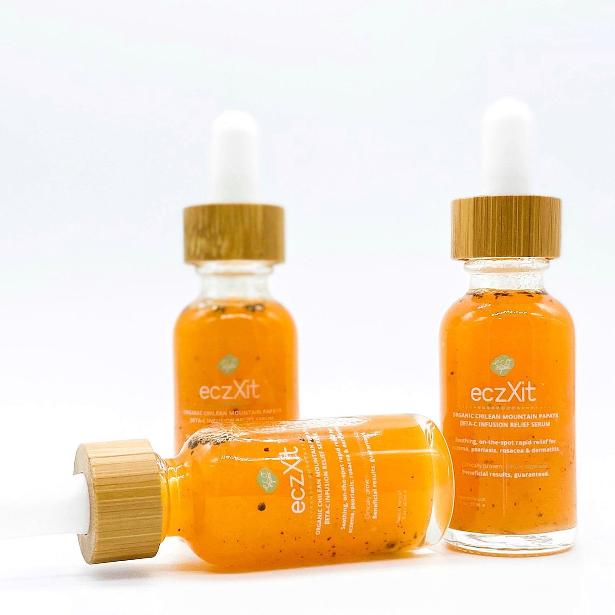 Clinically proven. Nature approved. Beneficial results, guaranteed. eczXit.com