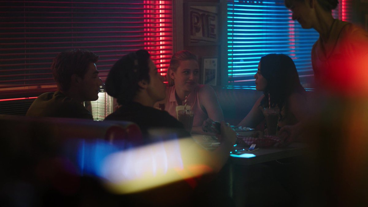 and lastly, in 4x02 i think it’s interesting that when jughead has this sort of out-of-body flashback thingy, he’s drinking coffee and looking on as an outsider, but the version of himself he sees in his vision is drinking a chocolate milkshake.