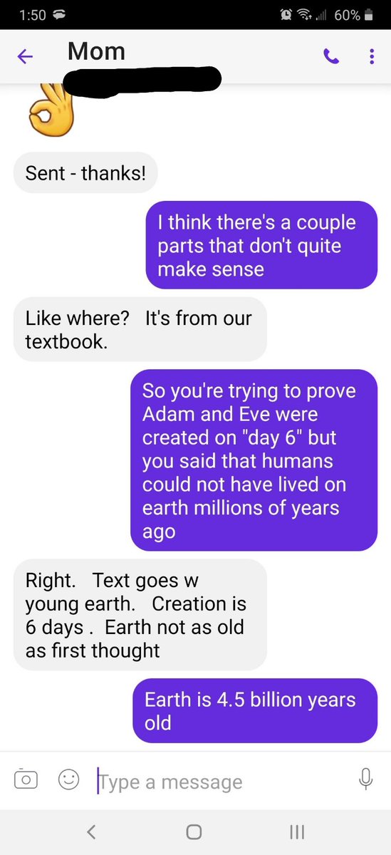 cariacia's tweet photo. When your mom asks you to read her essay on "proving creationism." 🙄 Someone, please save me. I think I'm having a STROKE https://t.co/hxQaFqbZGT