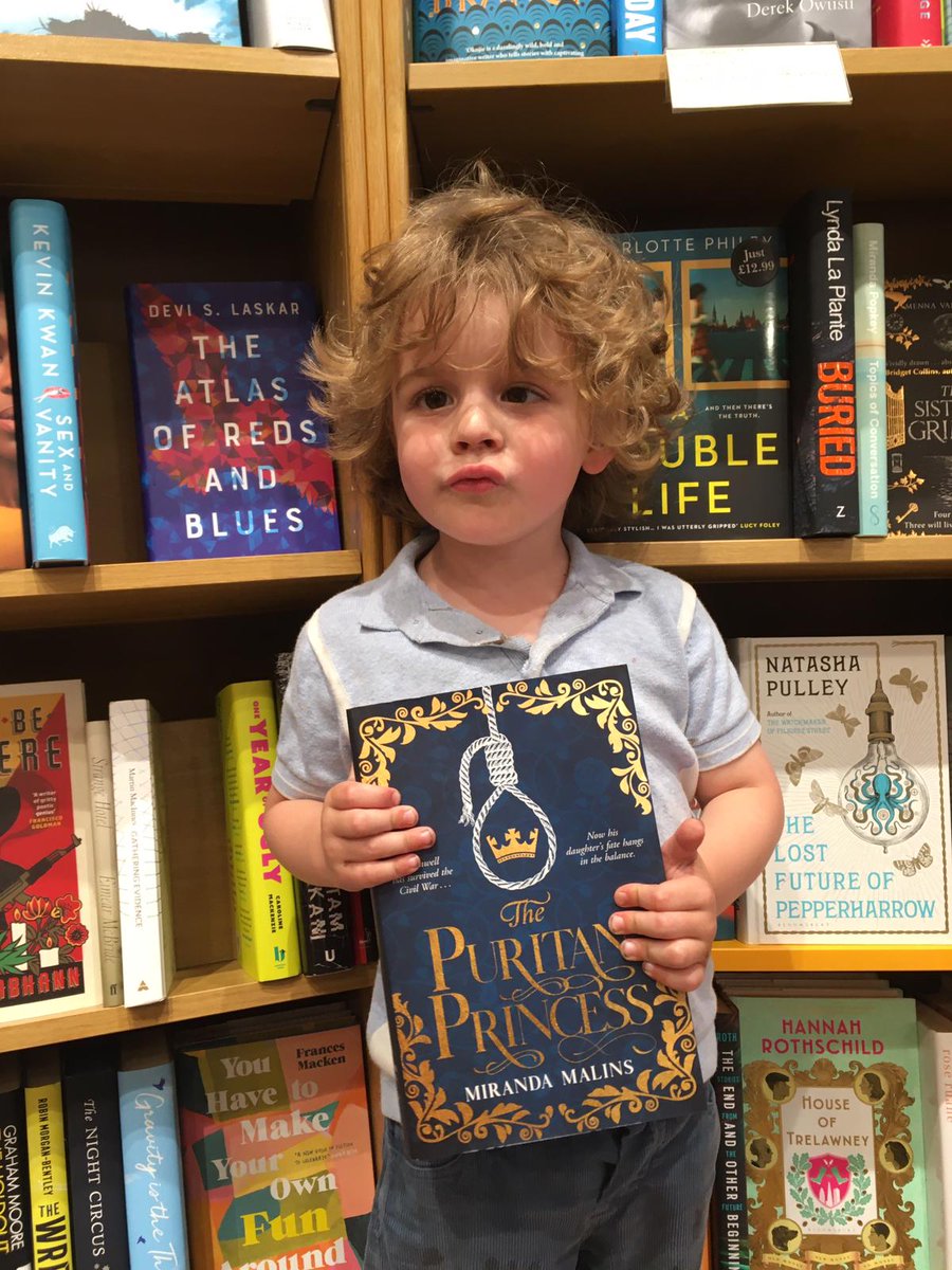 MirandaMalins's tweet photo. And the winner - the first of my friends &amp; family to brave the lockdown and find my actual book on a shelf IN AN ACTUAL BOOKSHOP - is my little boy! 😍 Perhaps it isn't a dream and this HAS happened after all? Thank you @Windsor_wstones 😚 #ThePuritanPrincess👑 #debuts2020 #books https://t.co/keJoi9GUOz