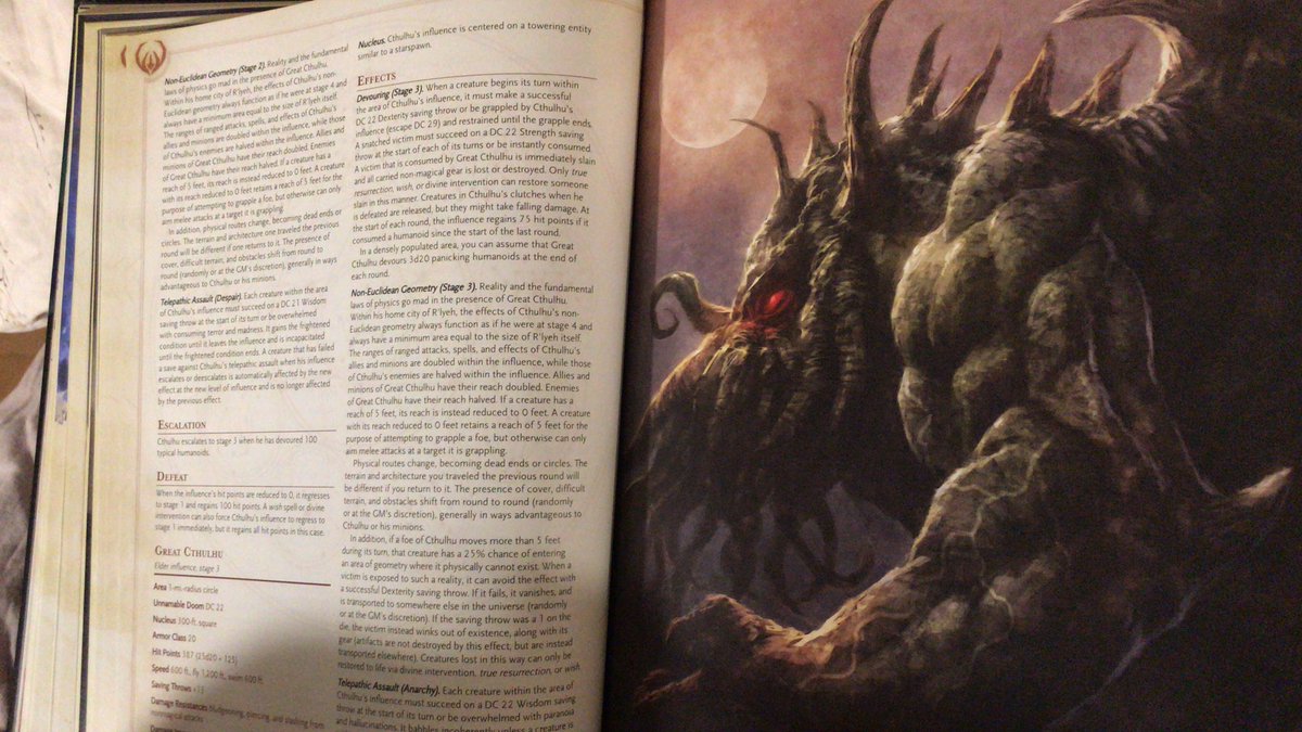 Chapter 8. All about the great old ones. (Mental note: go back and look at warlocks in chapter 3).