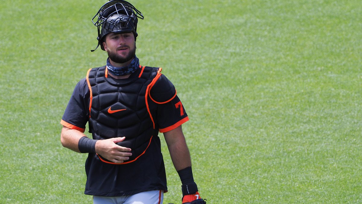 NBCSGiants's tweet photo. Joey Bart might not be on the Opening Day roster, but Ron Wotus says it's only a matter of time before the Giants' top prospect is in the big leagues 

https://t.co/bVqdERhCcX https://t.co/CDdO9CudTt