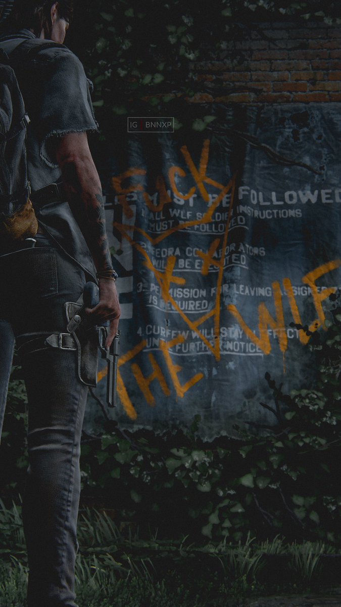 What do we say to the WLF? Fuck ‘em! #TheLastofUsPartII      #TLOU2      #PS4Share  #PSBlog  #VirtualPhotography  #PhotoMode