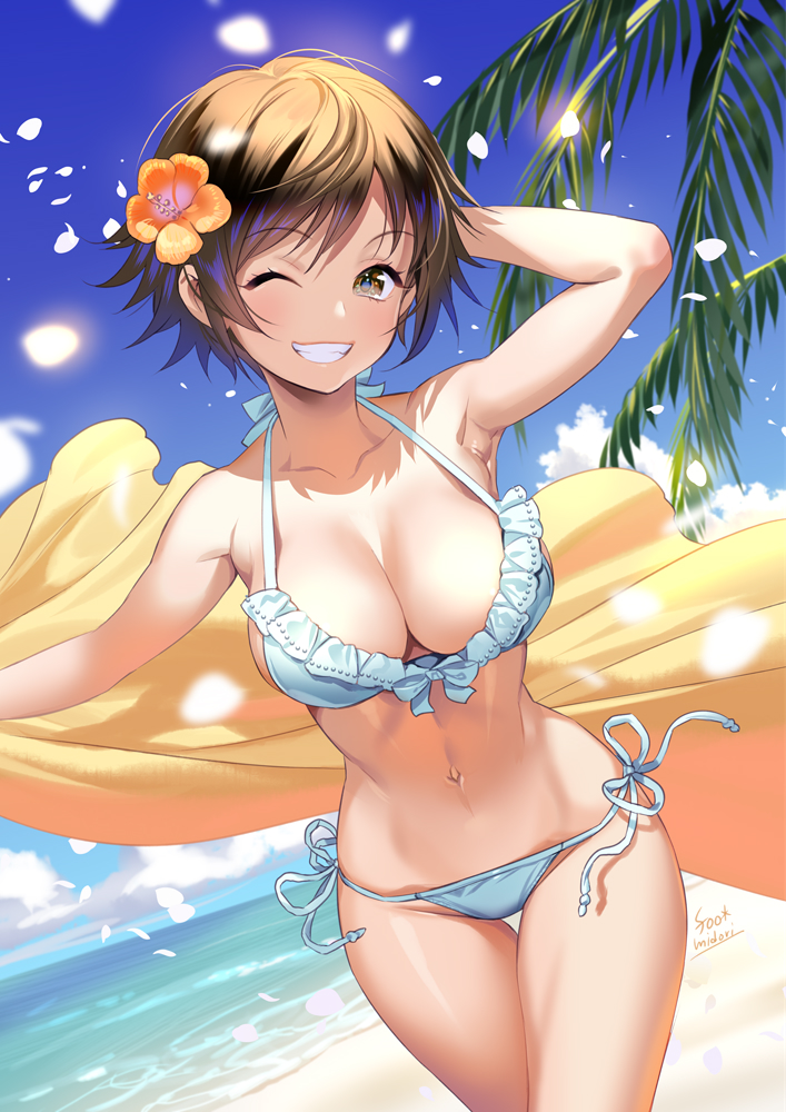 「ショートカットが好きです 
#女の子のイラストだけで興味を持ってくれる方へ届け 」|碧 風羽 Foo Midoriのイラスト