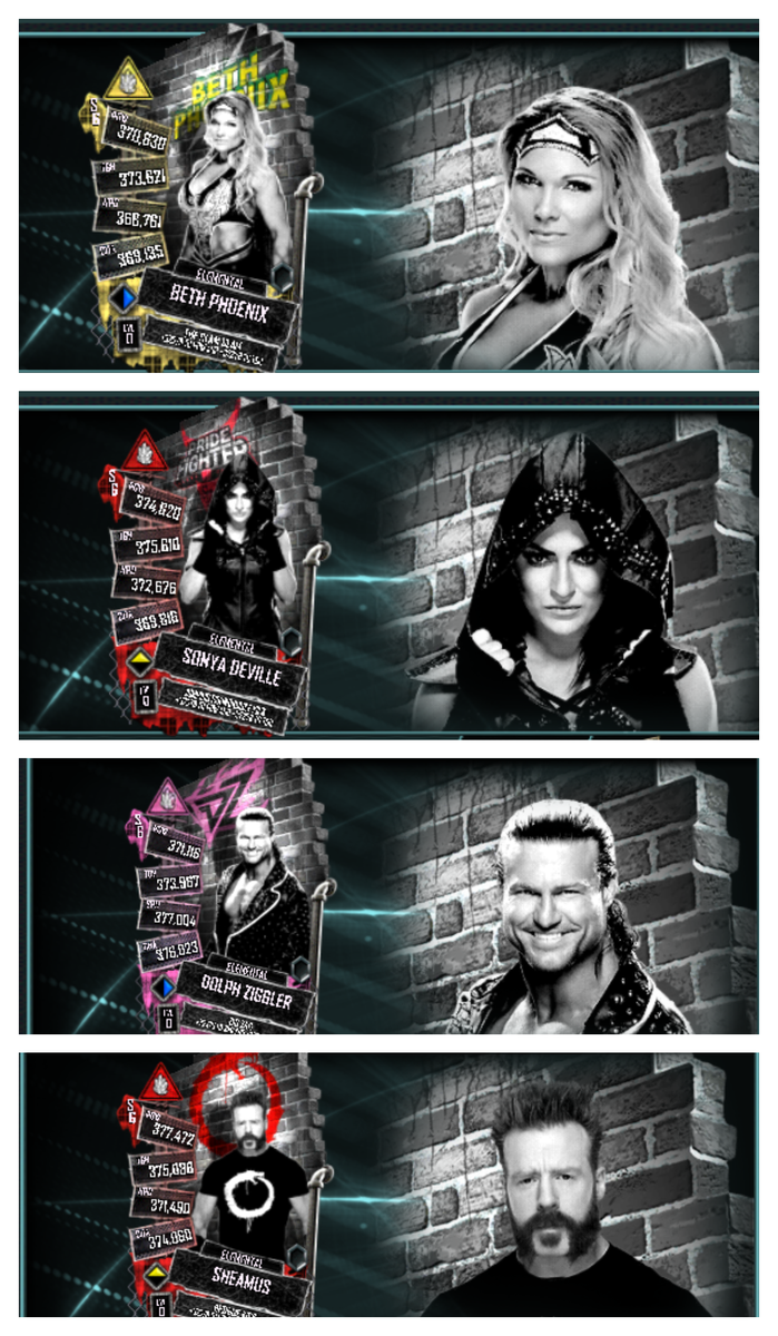 WWESCLeaks's tweet photo. Here are the rest of the images of the EXTREME Superstars. The other two are Seth and Eddie but they have already been seen.  #WWESupercard https://t.co/OBeRYZodvU