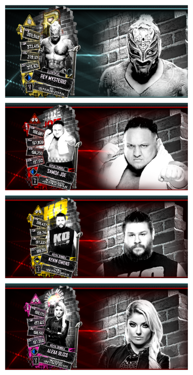 WWESCLeaks's tweet photo. Here are the rest of the images of the EXTREME Superstars. The other two are Seth and Eddie but they have already been seen.  #WWESupercard https://t.co/OBeRYZodvU