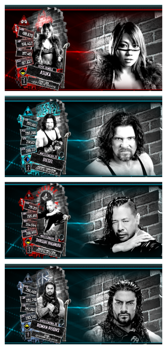 WWESCLeaks's tweet photo. Here are the rest of the images of the EXTREME Superstars. The other two are Seth and Eddie but they have already been seen.  #WWESupercard https://t.co/OBeRYZodvU