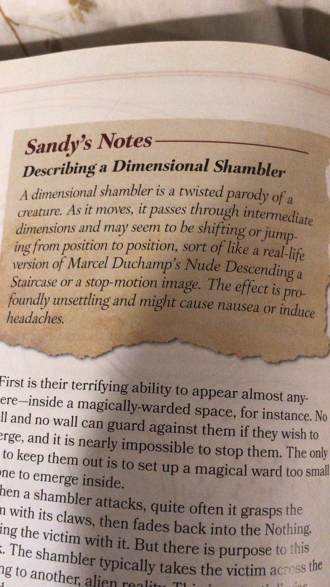 Some monsters have more than one piece of art to illustrate them, along with narrative aids.