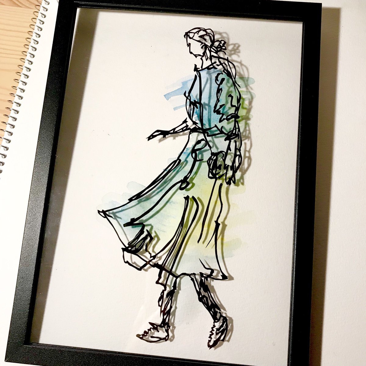 #女の子のイラストだけで興味を持ってくれる方へ届け
#切り絵
最近は生き物が多めですが、こんな感じの作品も作っていました(2018.3)。 