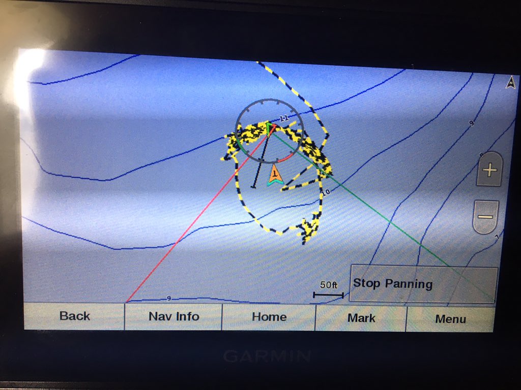 savingsailing's tweet photo. Anchor held through the night and during and after the storm front. #turningcircles #socialdistanced #sailing https://t.co/C6pPRpLx7r