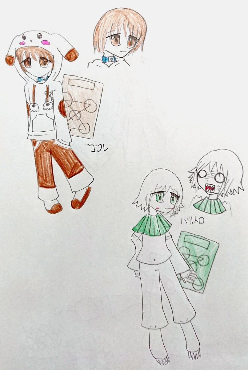 まろん على تويتر ようつべで久々にガッシュを見て完全版も読み返したので 描いた擬人化魔物達あげ ゾボロンとジェデュンは中性的なイメージの擬人化で描きました ゾボロンがちゃんと喋る上に だと完全版で知った時は驚きましたw 金色のガッシュ 金色の