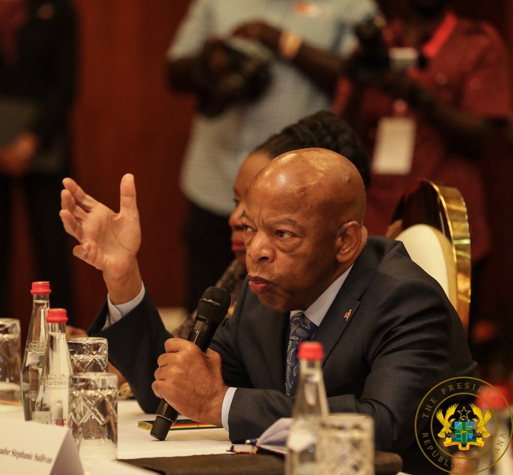 NAkufoAddo's tweet photo. I have received the sad news of the death of one of the icons of the Civil Rights Movement in the United States of America, Congressman John Lewis. 1/4 https://t.co/wW8G1AhPTQ