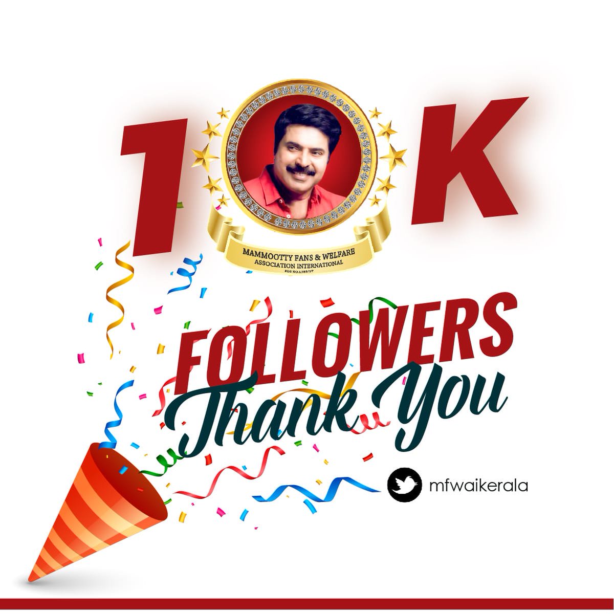 mfwaikerala's tweet photo. Reached #10KFollowers !!

Thank You All ❤️

Keep Supporting us 💞

Just 50 days more for @mammukka's Birthday !! 

Follow us, turn post notification ON &amp; stay tuned @mfwaikerala https://t.co/Jw8WcO9A6p