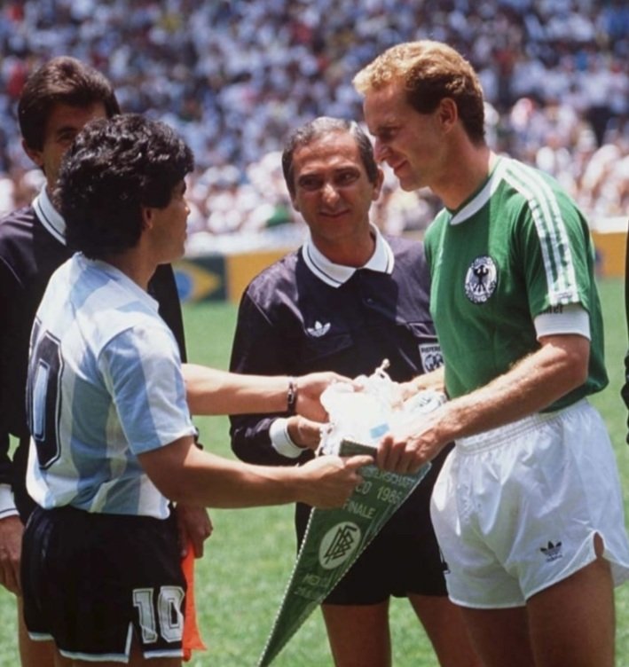 He reached the final of the 1986 World Cup with Germany and scored in the final vs Argentina but the Germans lost 3-2.