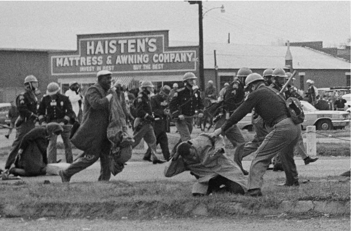The images of the violence inflicted on John Lewis and the other demonstrators (which came *after* the March on Washington) were among those that shook the conscience of the nation.