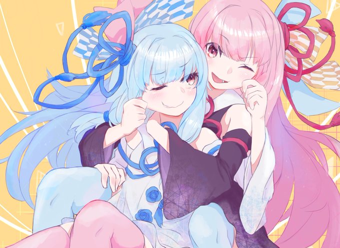 最近描けてないので前描いた琴葉姉妹を見て!!!!!!! 