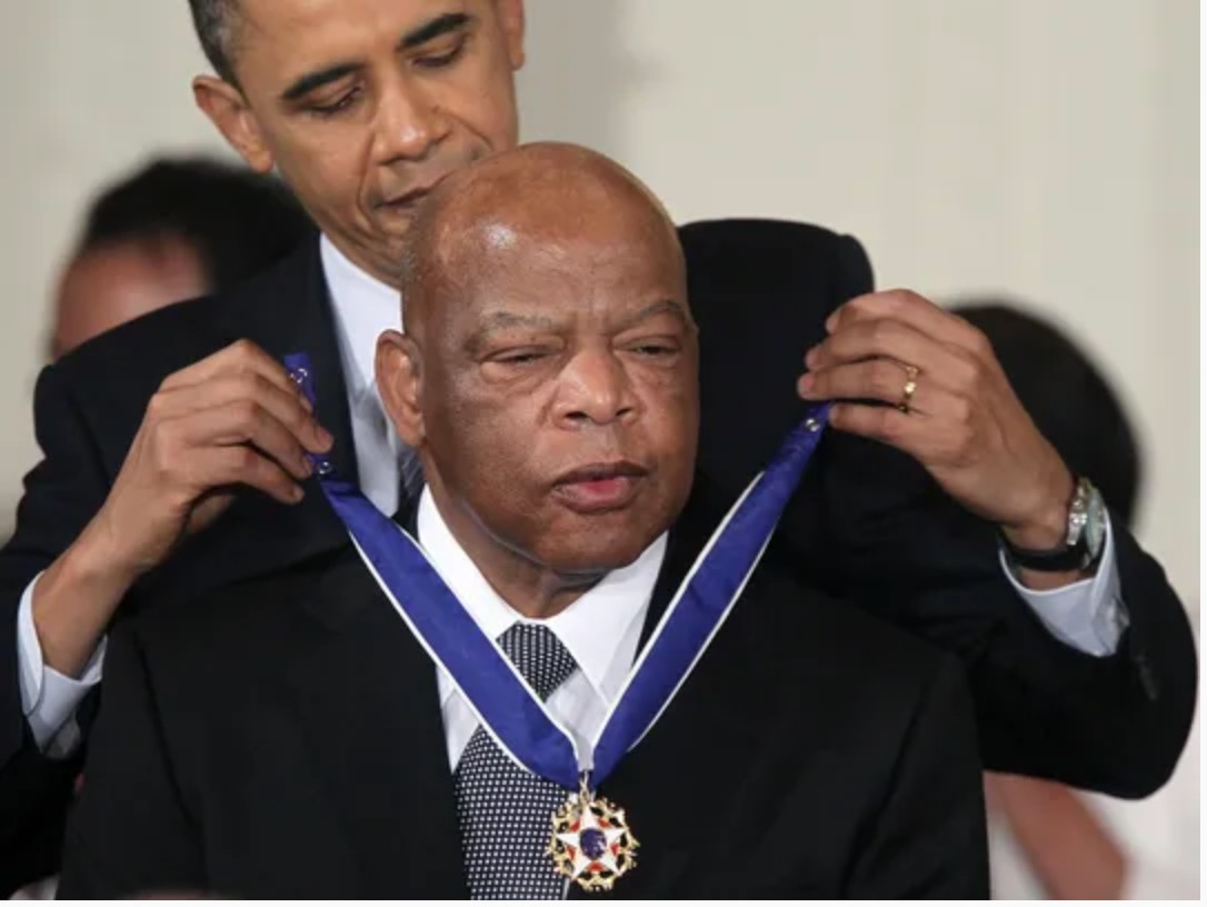 While John Lewis supported Obama, he was clear that Obama’s victory was not somehow the “fulfillment” of Dr. King’s dream: If you ask me whether the election ... is the fulfillment of Dr. King's dream, I say, "No, it's just a down payment."
