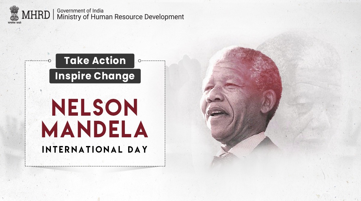 pratikkk__018's tweet photo. “Education is the most powerful weapon we can use to change the world.” – Nelson Mandela.

Today on #NelsonMandelaInternationalDay, we celebrate him, his transformative principles &amp; his vision of ensuring access to quality #education for all children. https://t.co/exEvhyGDXe