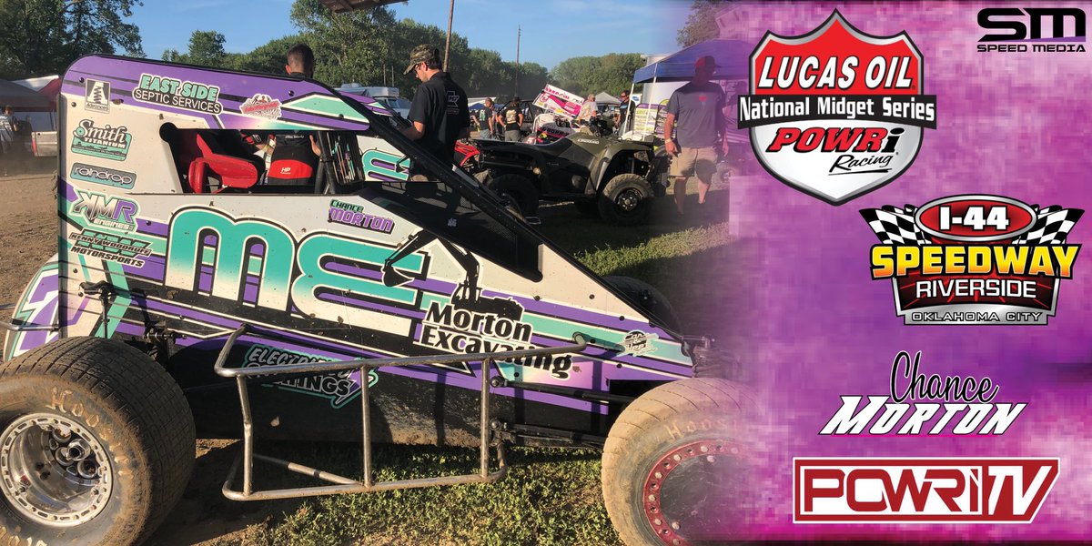 IT’S RACE DAY!🏁

🙎🏻‍♂️ <a href="/ChanceMorton_7m/">Chance Morton</a> 

🗓 July 18th

📍 @I44SpeedwayOKC 
       Oklahoma City, OK

🖥 <a href="/POWRiTV/">POWRi TV</a> 

📲 Results here 

#SpeedMedia