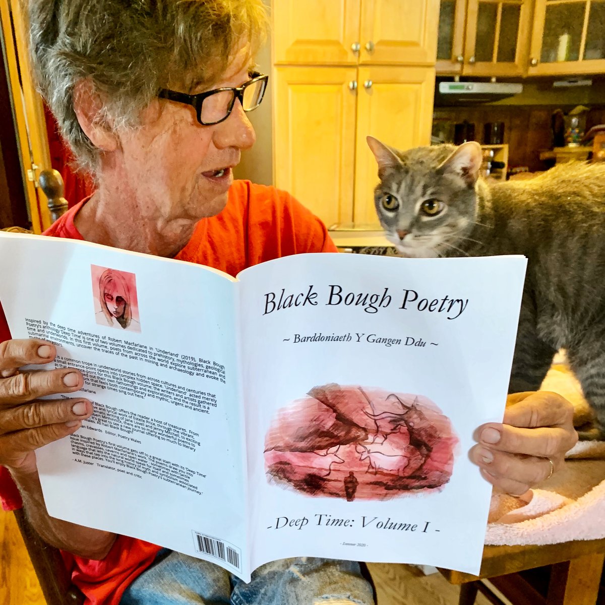 merril_mds's tweet photo. My copy of @blackboughpoems 's Deep Time, Vol. 1 arrived. It's so exciting! All the cool cats are reading it.
#DeepTime #poetry #poetrycommunity https://t.co/A2PzBRd7yL