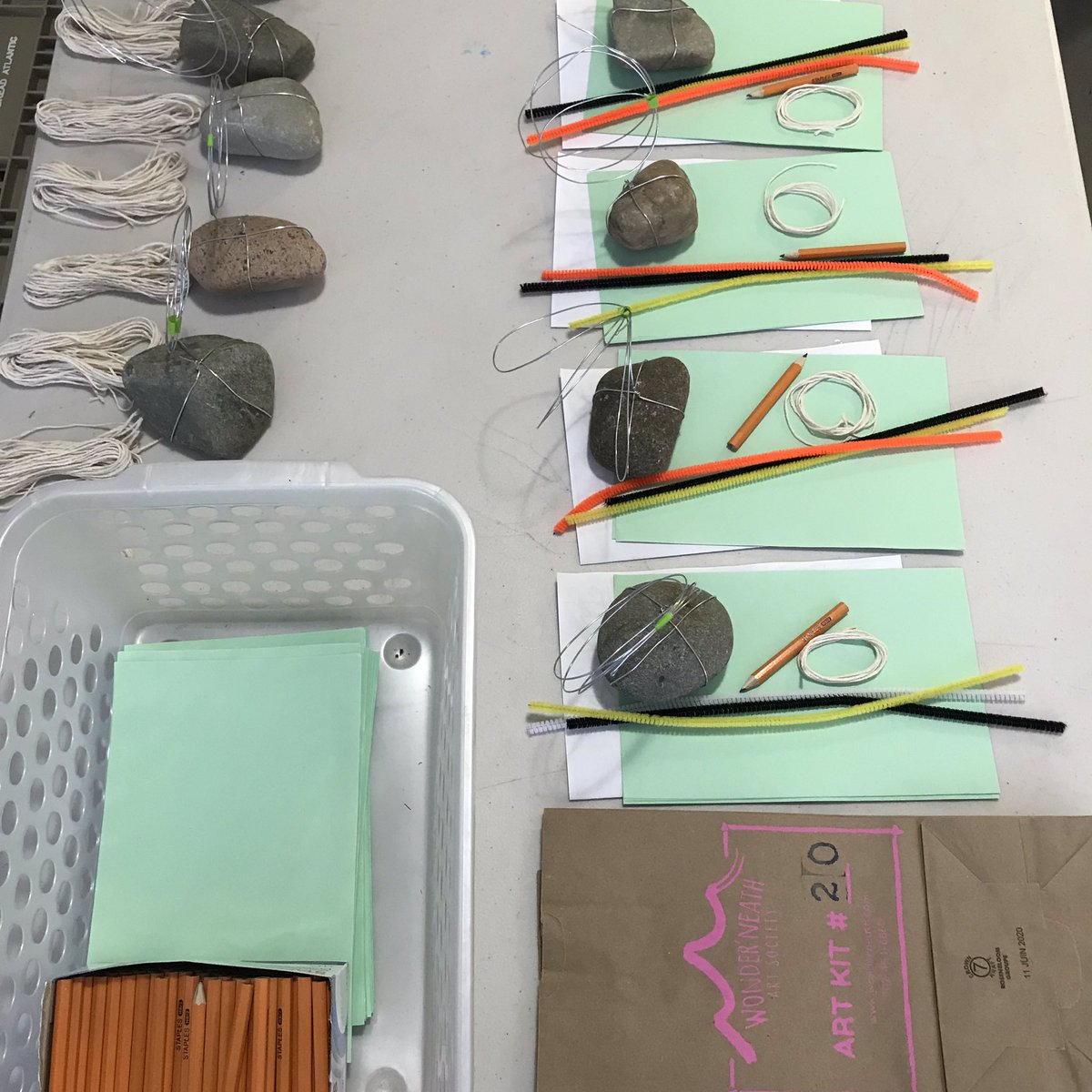 wonderneath1's tweet photo. Open Studio presents.... Art Kit #20! Wire Drawings: Lift your drawings off the page!! We are so excited to share this weekend’s kit with you! (And for the inspiration years ago @kstent !) Pick up Saturday from 2-4:30 & 5-7pm #bendit #4CsFoundation #drawingsinspace #wiresculpture https://t.co/qrbOiu1OVK