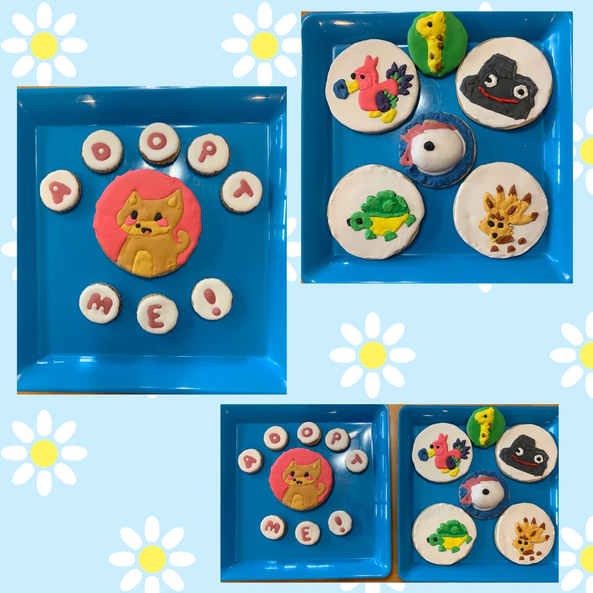 BethanyIrish's tweet photo. #AdoptMeCookies So much fun, what a great idea.  Can’t wait for th next one. @PlayAdoptMe   Roblox user RosieWolf20
Recipe in comments https://t.co/cxCUgfUrYD