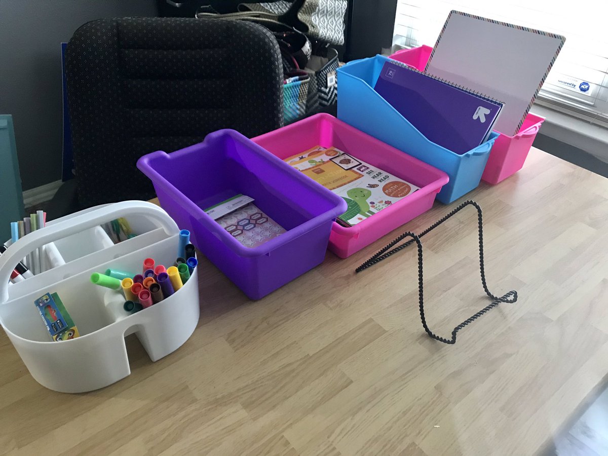 MrsMata_NBCT's tweet photo. My 1st grader is excited for learning this year thru H@H and her learning space is gearing up! #AHISD @AHISD #heightsathome #DualLanguage @Cambridge_AH https://t.co/QLdnMrGAah