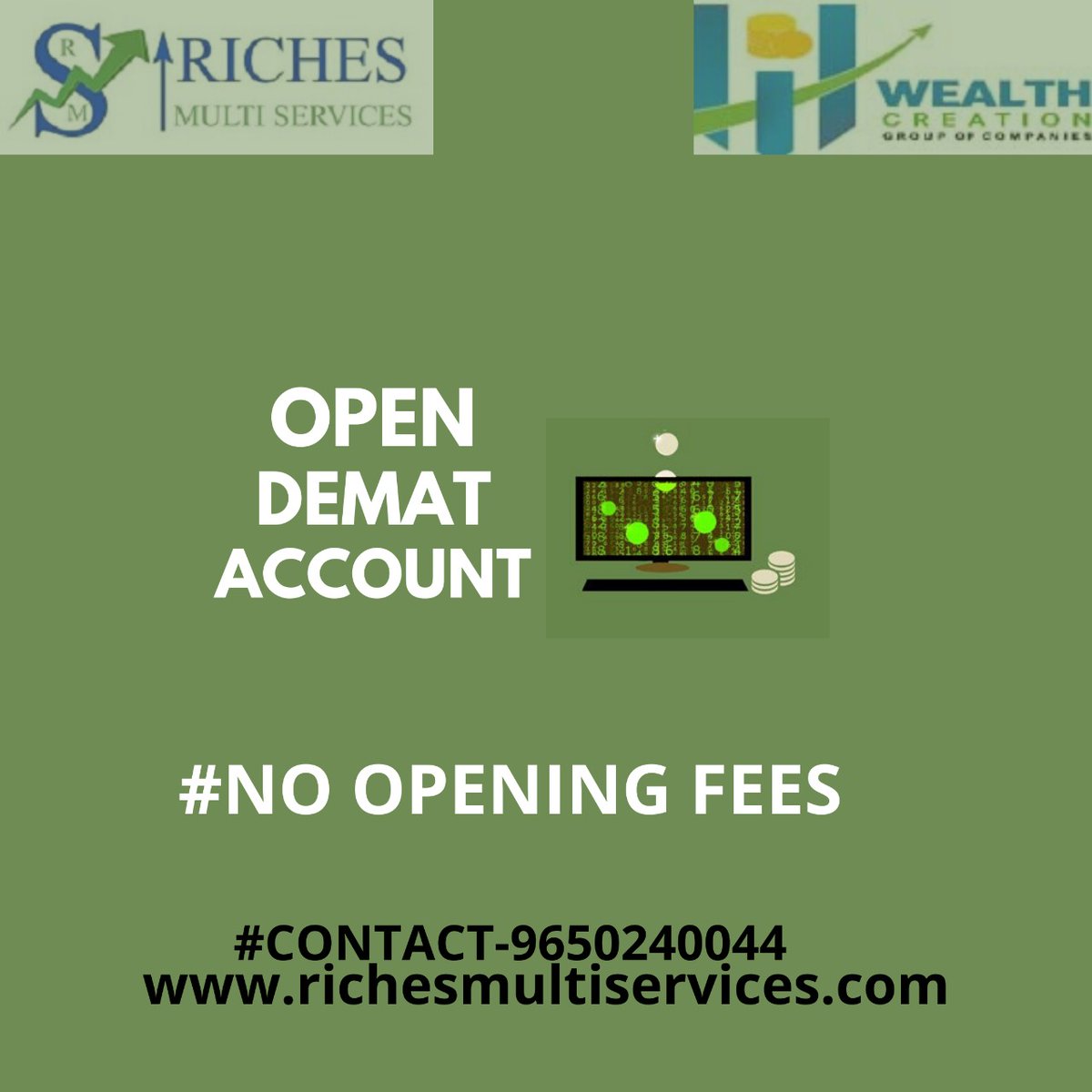 RichesMultiser's tweet photo. #DematA/C#No open fees$Contact-9650240044 https://t.co/G9nz4gZRq8