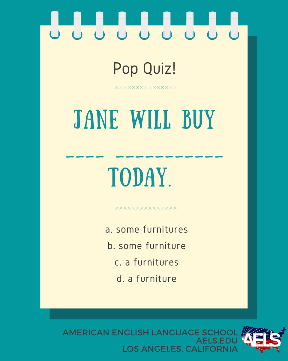 aelsedu's tweet photo. Happy Friday! Let's start the weekend off with a pop quiz! Complete the sentence correctly. 
#practiceenglish #englishpractice #learnenglish #learnenglishonline #ESL #ESLschool #ESLcourse #ESLclass #ESLlesson #learnESL #englishlanguageschool #englishquiz #grammarquiz https://t.co/NozfM5enEA