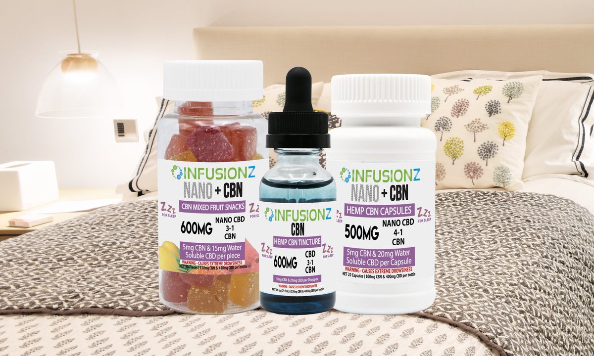 CBDInfusionz's tweet photo. CBN + CBD products are here!
This cannabinoid causes extreme drowsiness. Do not drive or operate machinery.
Intended for sleep.
#cbn #cbd #cbdoil #hemp #hempoil #cbnoil https://t.co/FlxjaMTJys