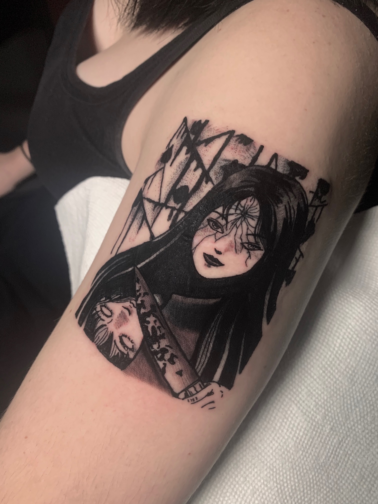 Pretty Grotesque Tattoos  Always enjoy a good junji ito piece so thankies  to