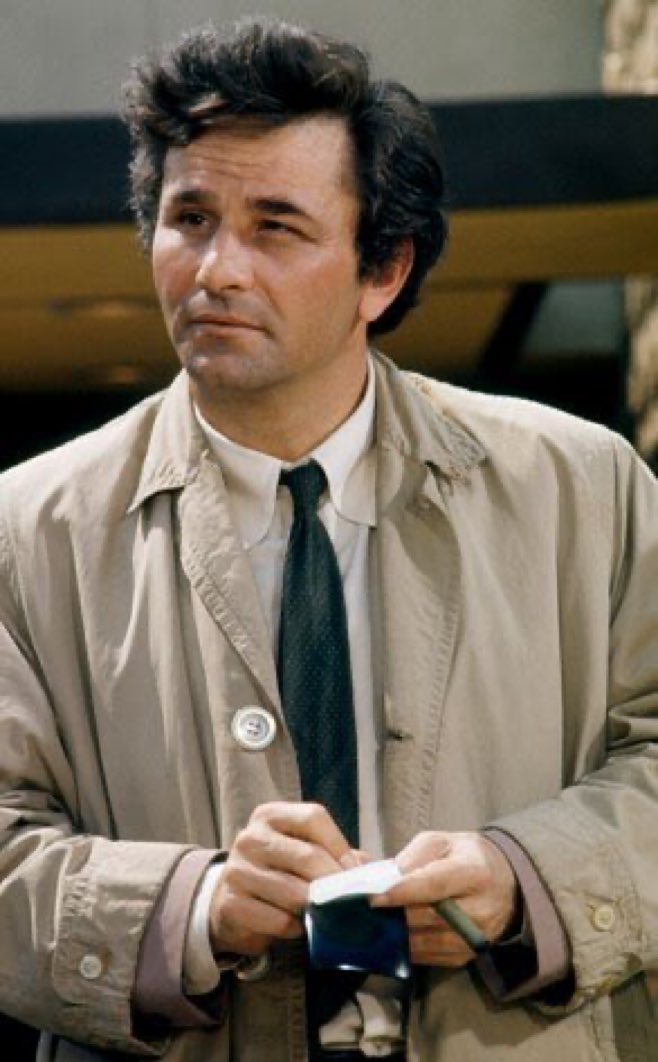 Super70sSports's tweet photo. Columbus was an asshole. I say we replace him with Columbo Day where everyone wears trenchcoats, smokes cigars, and pretends to be confused. Who’s with me? https://t.co/ggQFZCjF13