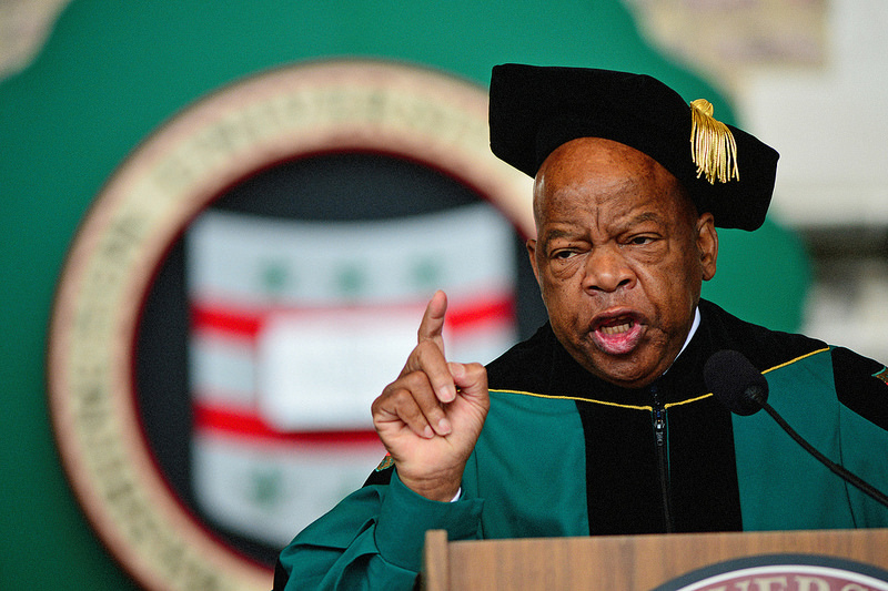 John Lewis delivers 2016 Commencement address at Washington University in St. louis