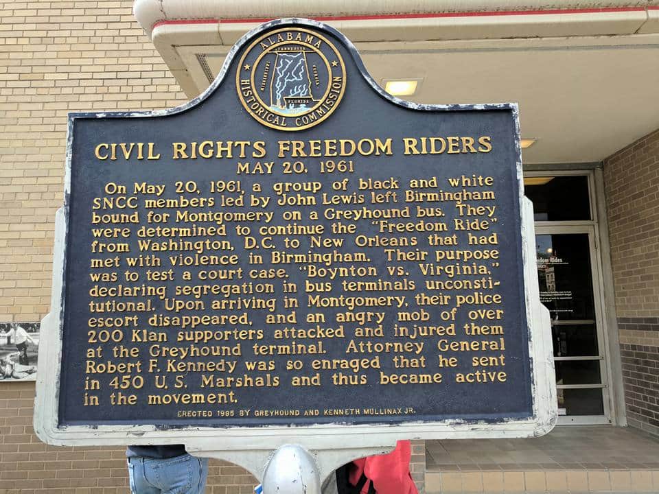 heyimkkay's tweet photo. @MsFlintEnglish Here's just a small piece of his history for some of the folks who follow you. I took this picture at the greyhound bus station in Montgomery https://t.co/AVlQCfn4sv