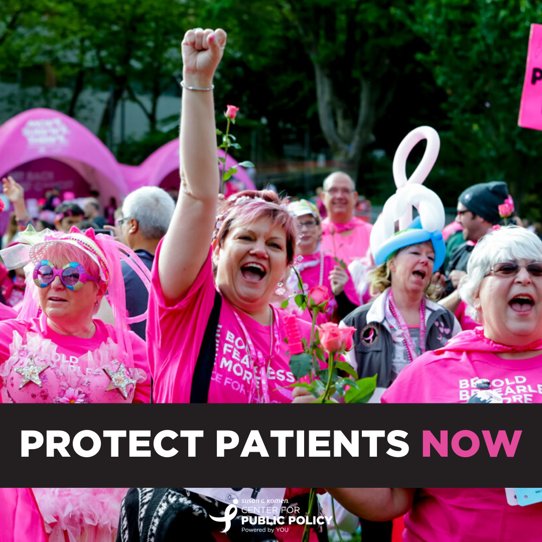 KomenNCCA's tweet photo. We need to protect patients now! Help us by asking Congress to include critical protections in the next COVID-19 relief package to ensure #breastcancer patients are covered. Read more about what we're asking and join @SusanGKomenAdvocacy in taking action: https://t.co/gm2n1vPMiL https://t.co/4mHFOvFeMj